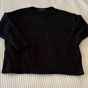 Classic Black Crew Neck Sweater